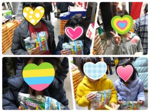大成麺市場ガラポン当選記念撮影