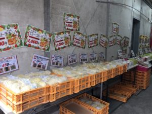大成麺市場2018年12月の麺売り場