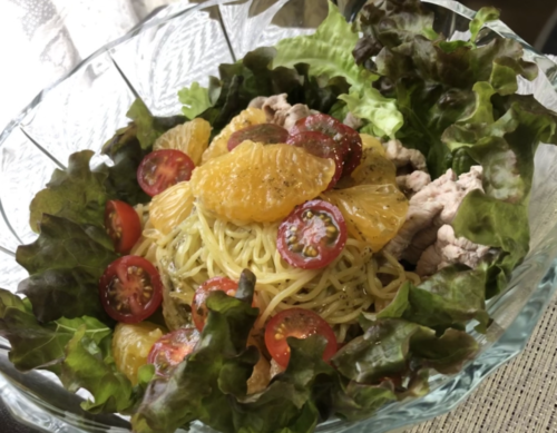 冷製パスタ　カッペリーニ調理例