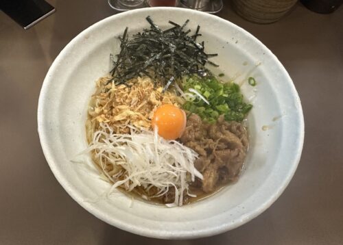 本店夏季限定　冷やし鶏ぶっかけ