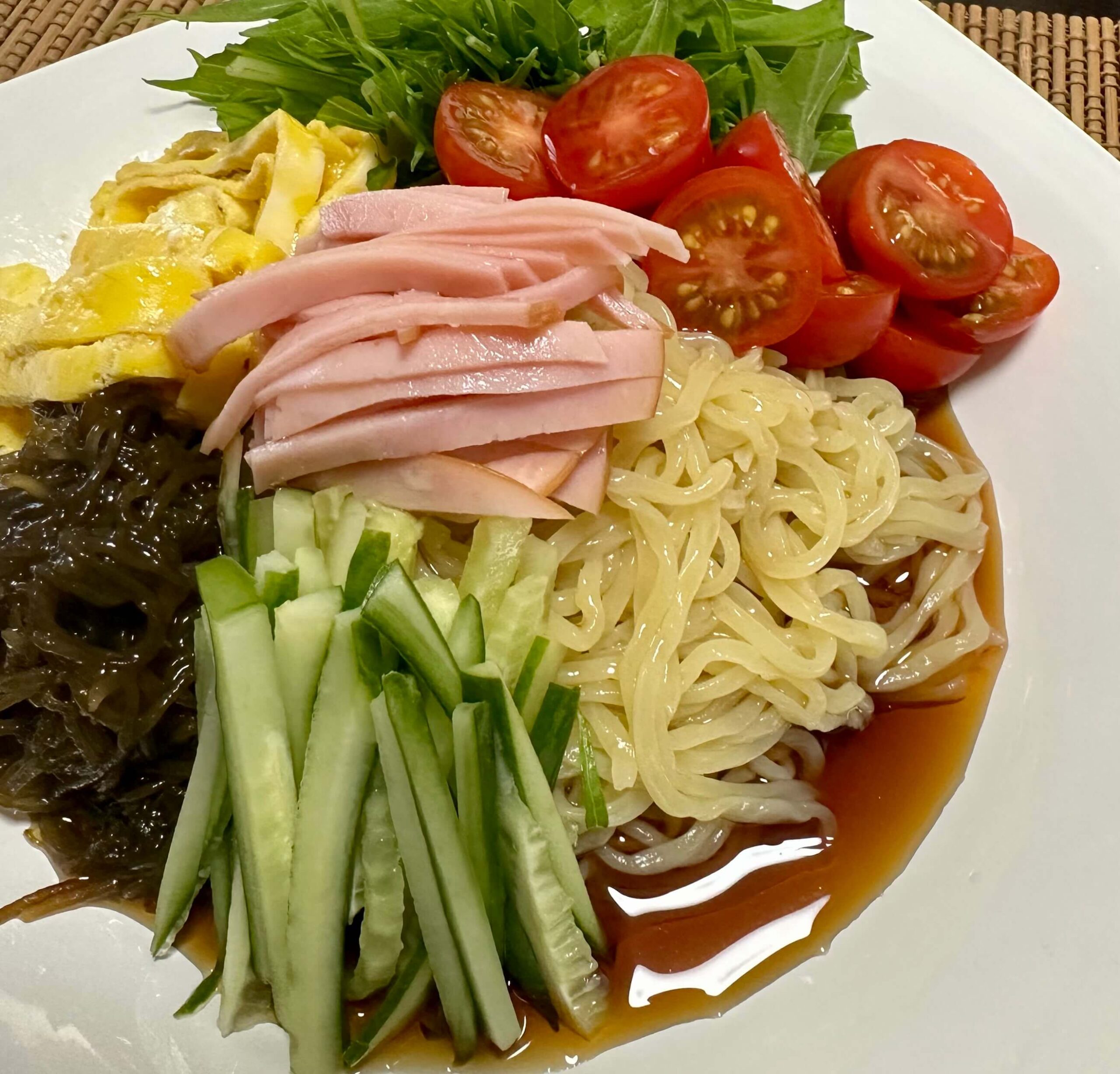 冷やし中華調理例