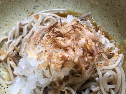 年越しそば調理例