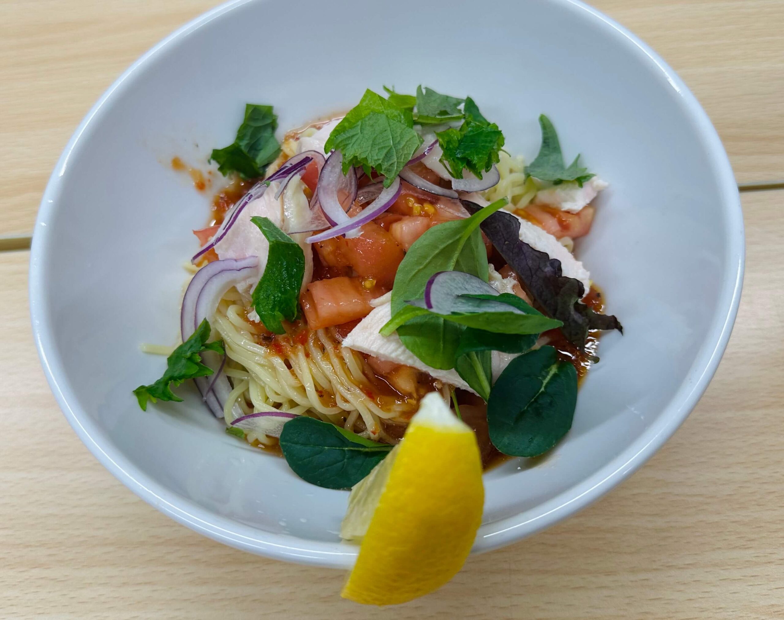 第35回"麺"夢塾　大葉とトマトの冷やしそば