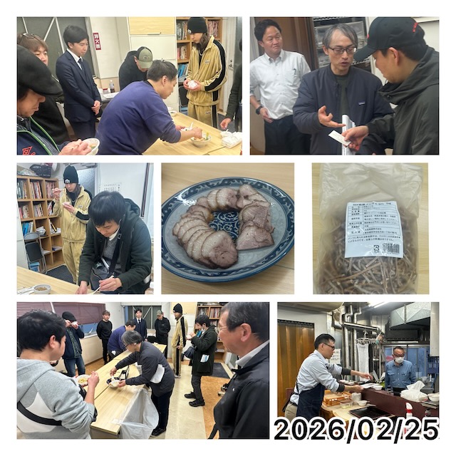 第35回　らーめん店商品開発研究会"麺"夢塾　試食会風景2月25日
