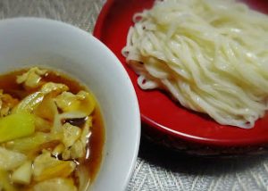 肉汁うどん@大成麺市場商品調理例